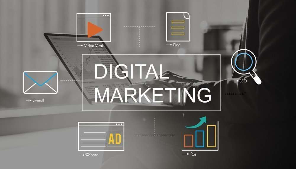 Digital marketing concept