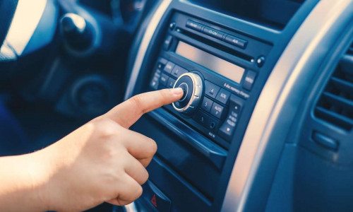 listening to the radio