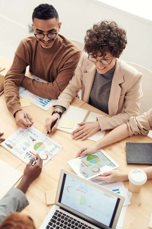 employees working together